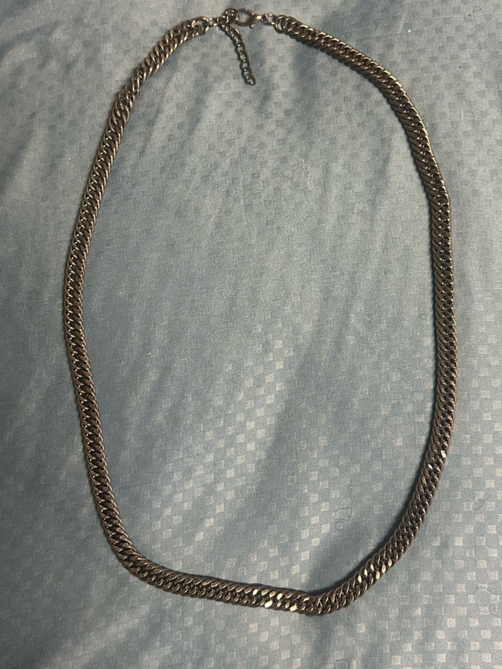 Chunky Men or Women Gun Metal Chain Necklace